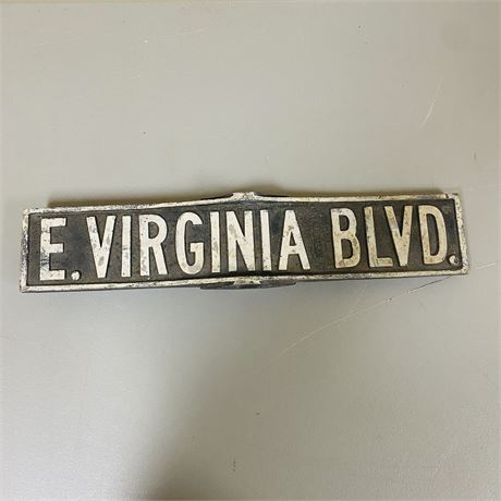 1940’s Street Sign - E. Virginia Blvd