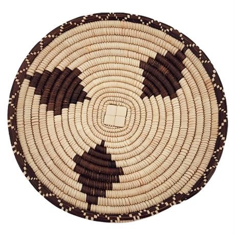 Hand Woven Native American Style Flat Basket