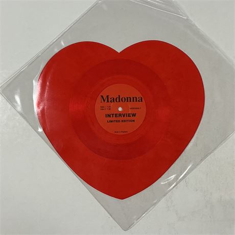 Madonna Interview Limited Edition Vinyl Record