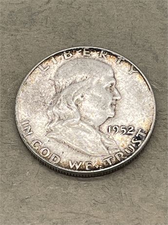 1952 Franklin Half Dollar - Some Edge Toning