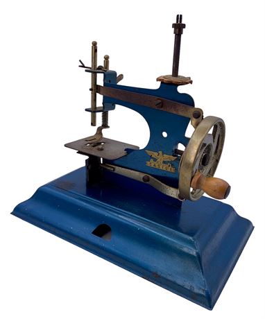 Vintage Casige Child Size Tin Sewing Machine