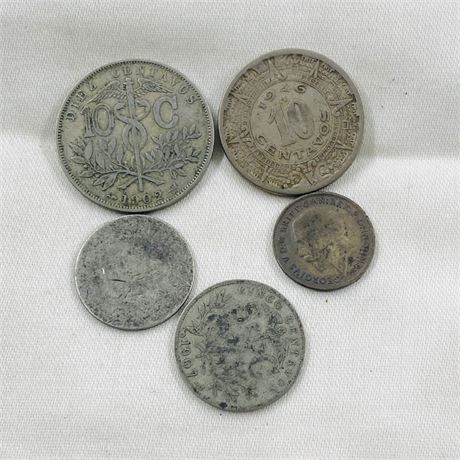 5 Silver Coins from Early 1900’s