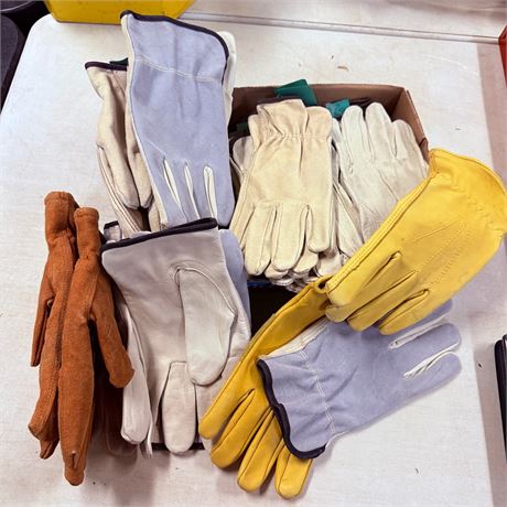 New Leather Work Gloves