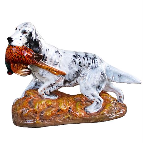 Royal Doulton ENGLISH SETTER HUNTING DOG & PHEASANT Porcelain Figure HN2529