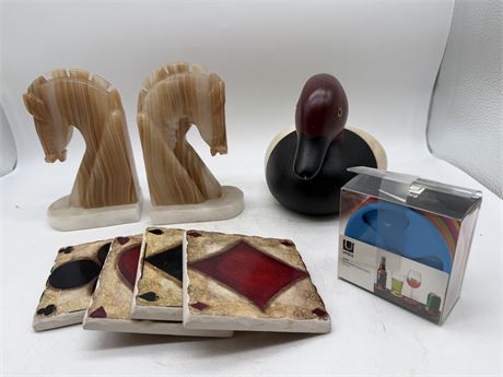 Bookends & Ceramic Coasters & Grip Silicone