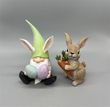 Easter Gnome and Bunny