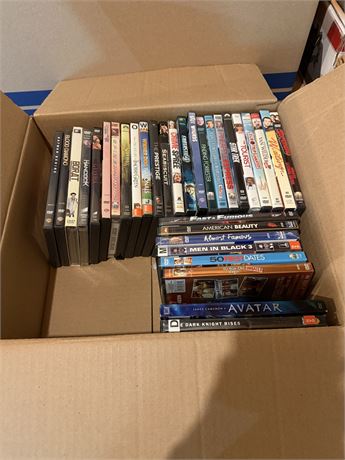Box of DVDs