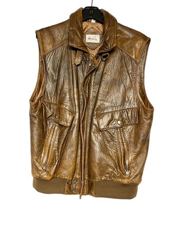 Adam Spencer Leather Vest - Insulated
