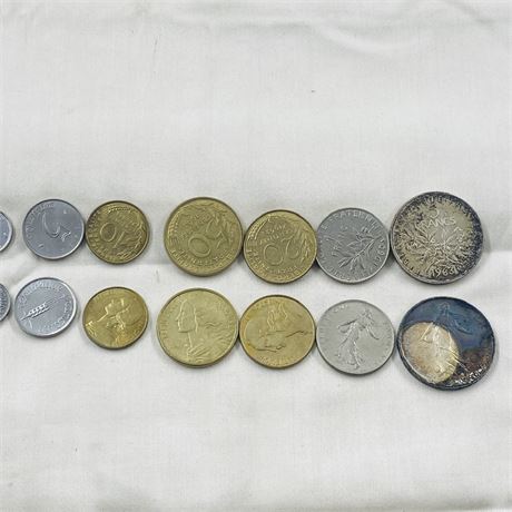 2 BU 1963 France Coin Sets