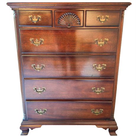 Vintage Kling 7-Drawer Mahogany Dresser