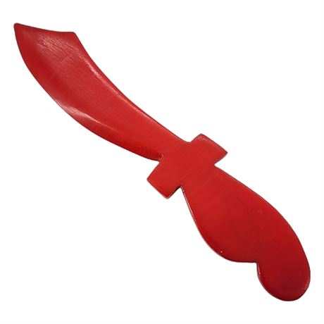 Mid-Century Cherry Red Bakelite Sword Letter Opener