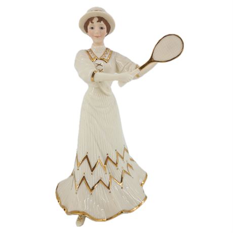 Lenox Victorian Lady of Fashions Tennis At Traymore 24KT Gold