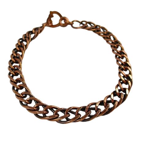 Vintage 8.5" Flat Cuban Chain Bracelet