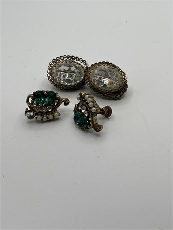 Signed earrings lot