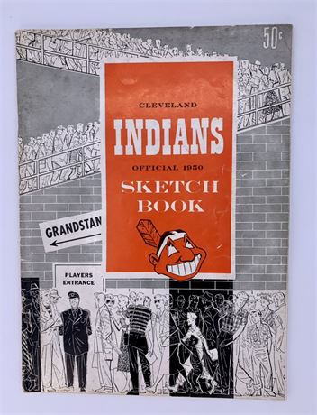 Cleveland Indians Official 1950 Sketch Book