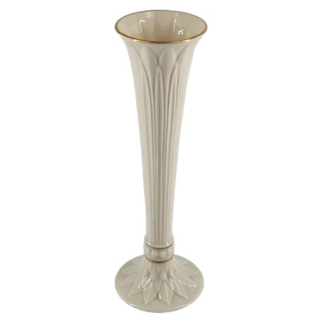 Lenox Tivoli Bud Vase 24K Gold Trim, Ivory