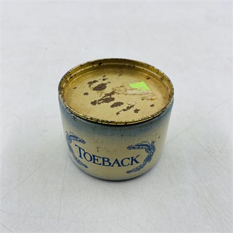 Vintage Toeback Tin