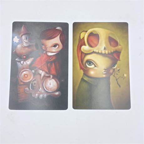 Kathie Olivas & Brandt Peters lot of two 8.5 x 5.5 prints