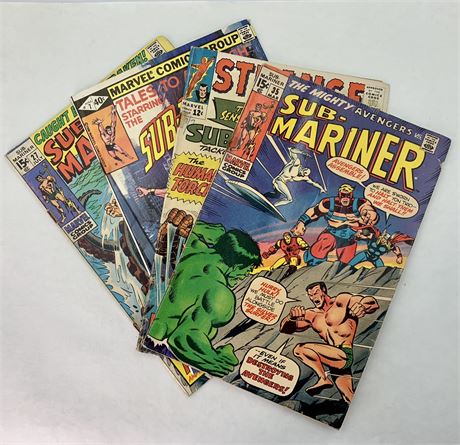 Four 12 cent, 15 cent, 40 cent Marvel Comic Books
