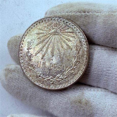 1944 Mexico Silver Peso