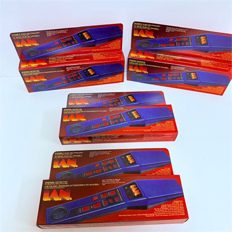4 NOS 1980 Mattel Invisible Alien Neutralizers