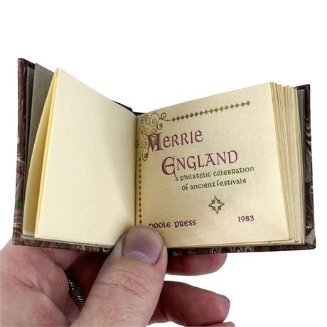 Miniature Artist Made "Merrie England" Book Signed and Numbered