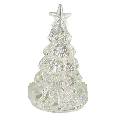 Vintage Carnival Glass Christmas Tree