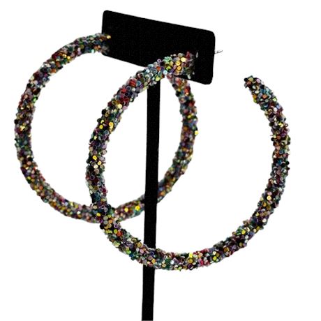 Holiday Sparkle Hoops and Bracelets