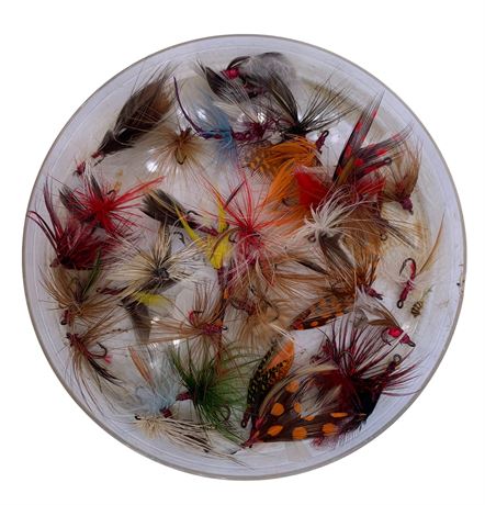 30 Vintage Fly Fishing Colorful Feather Fishing Lures