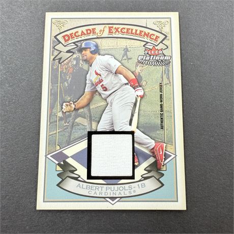 2005 Fleer Albert Pujols Bat Relic Card