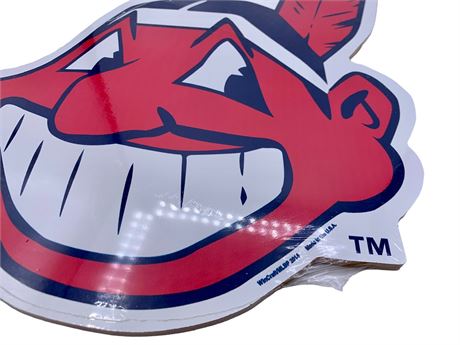NEW Wincraft Cleveland Indians Chief Wahoo Wall Hanging Art