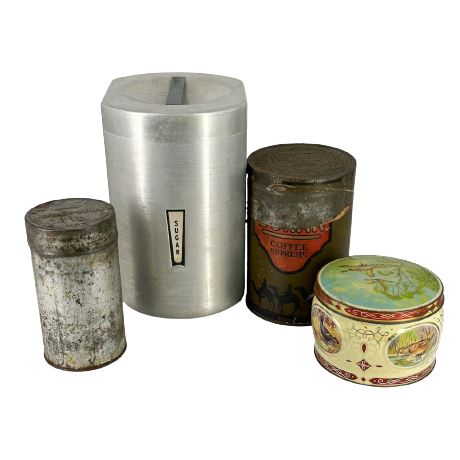 Lot of Assorted Household Tins