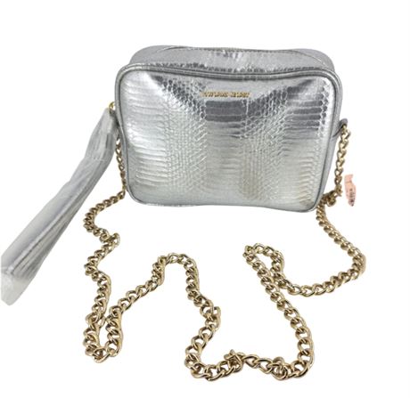 Victoria's Secret Silver Leather Purse