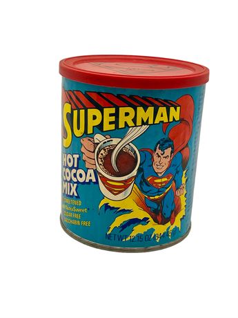 Vintage Superman Hot Cocoa Mix Container