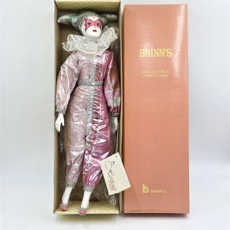 VTG 80's Brinn's Musical Porcelain Doll "Stefanie"