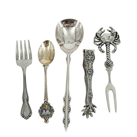 Vintage Silver Plated and Stainless Flatware