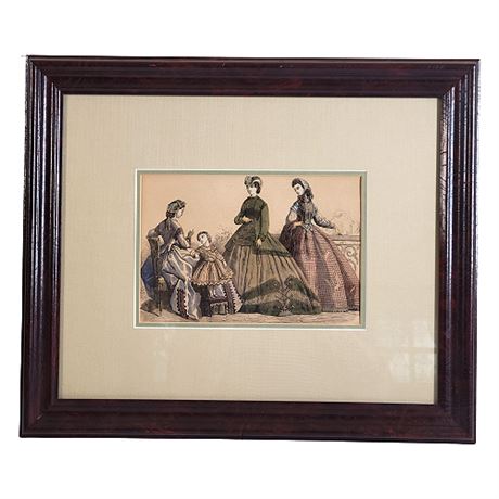 Antique Hand-Colored Engraving
