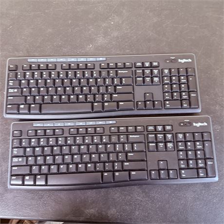 2 Logitech Wireless Keyboards