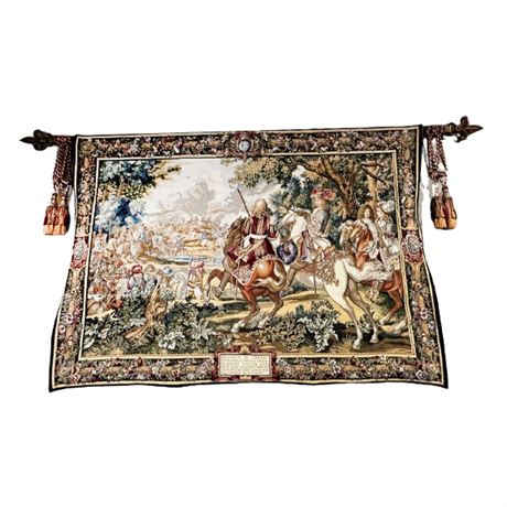 Flemish Tapestries "Le Roi Soleil" (Canal de Bruges) Hand Finished Wall Tapestry