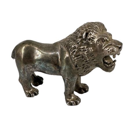 D Argenta Sterling Silver Lion Figure